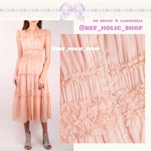 Ulla Johnson Rosalind Tiered Ruffle Midi Dress - Picture 6 of 10